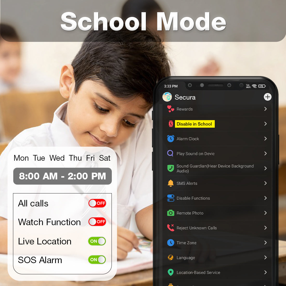 S2 Pro Kids Smart Watch for Boys & Girls