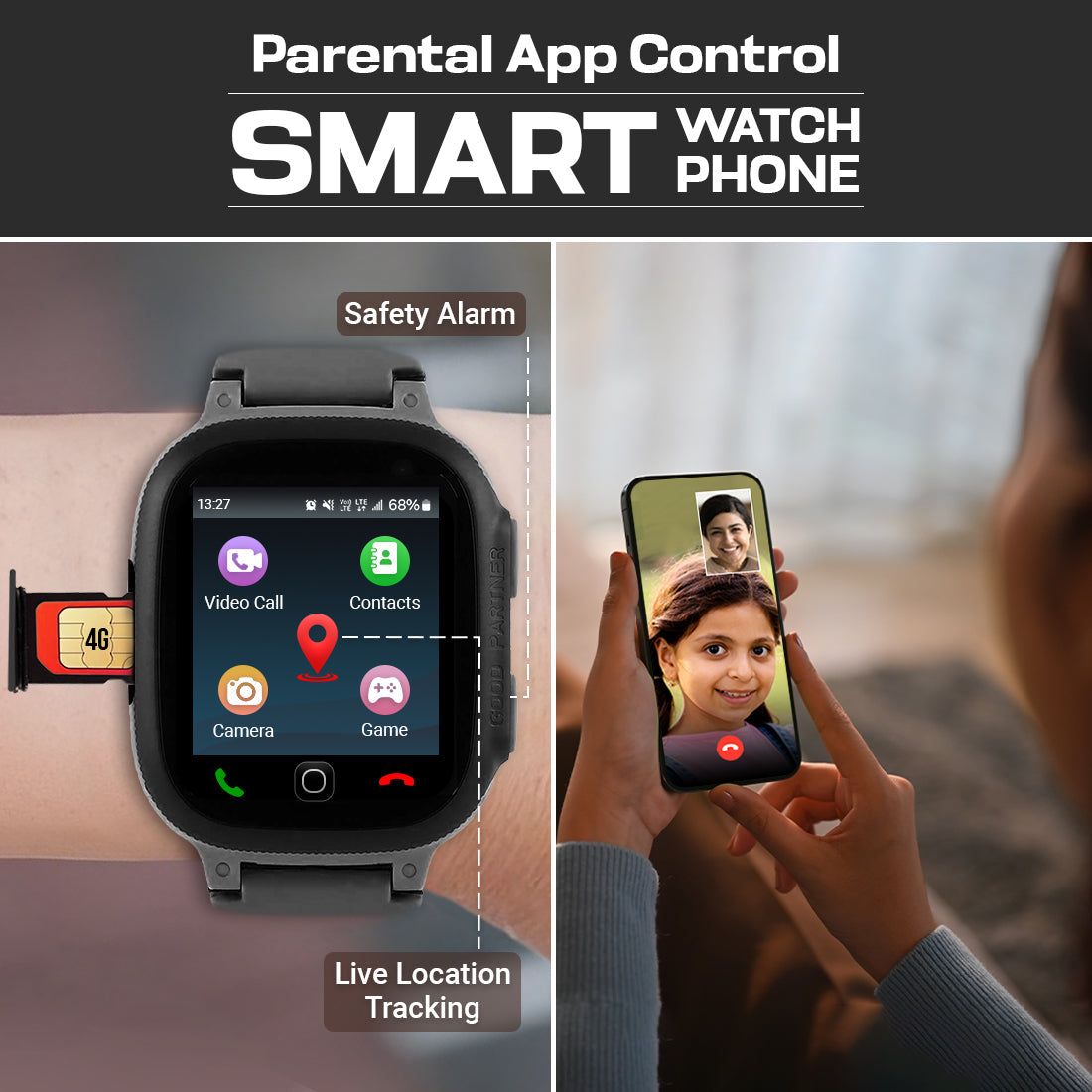 S2 Pro Kids Smart Watch for Boys & Girls