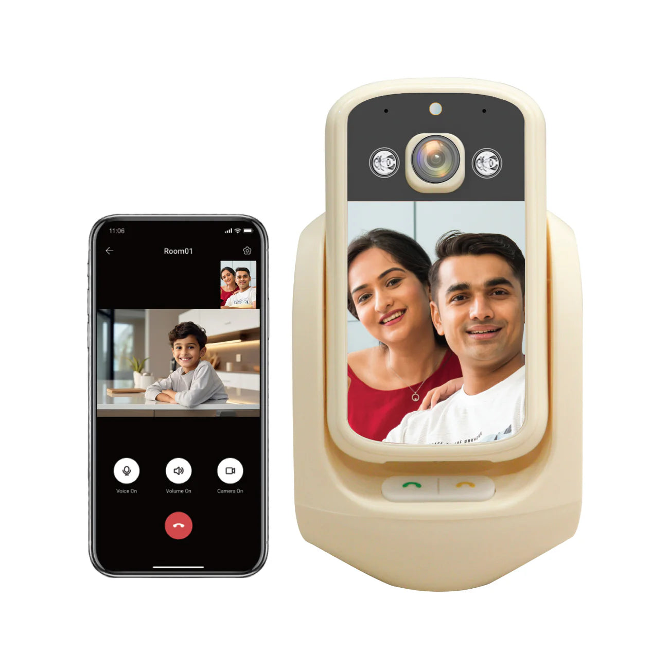 Video Calling Camera Beige Color