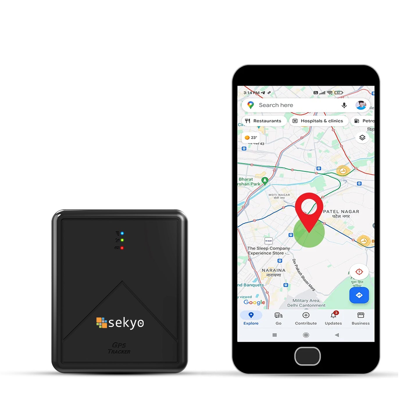 Car GPS Tracker | Real Time Tracking | Electronic Geo Fence | For Car, Bike, Scooty |  30 Days Battery Backup