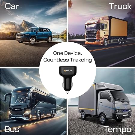 Car GPS Tracker | Real Time Tracking | Electronic Geo Fence | For Car, Bike, Scooty |  30 Days Battery Backup